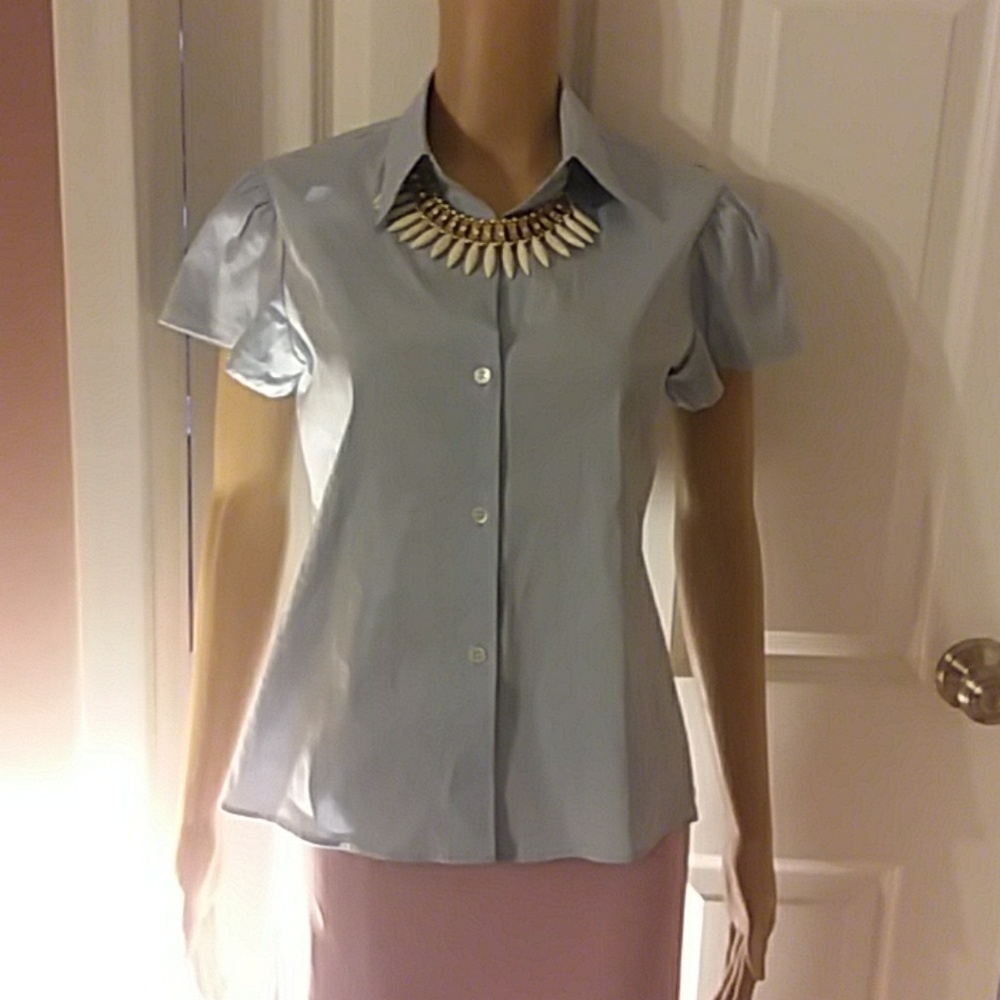 Theory button down shirt/ medium - Picture 4 of 7